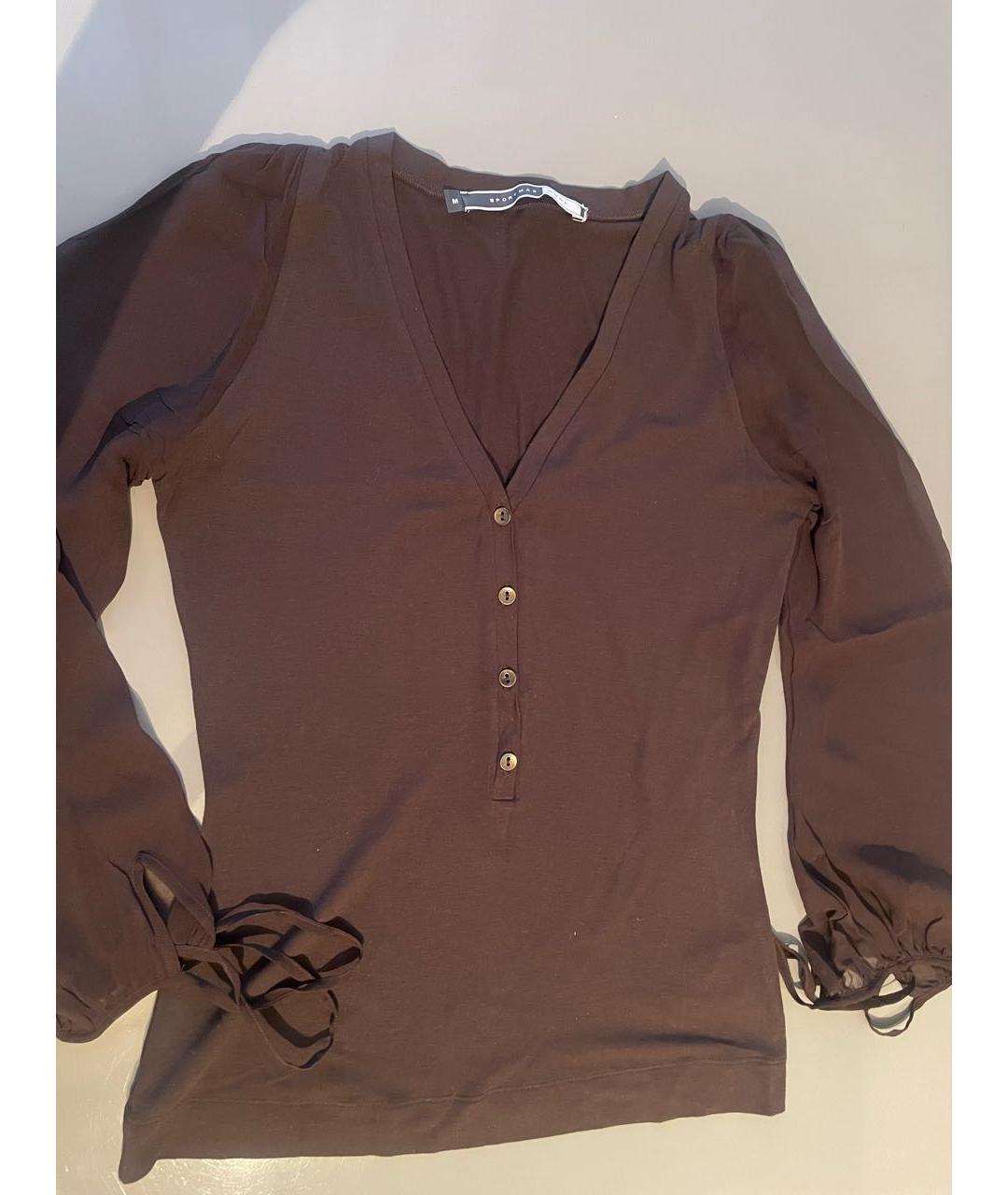 SPORT MAX CODE Коричневая вискозная водолазка, фото 5