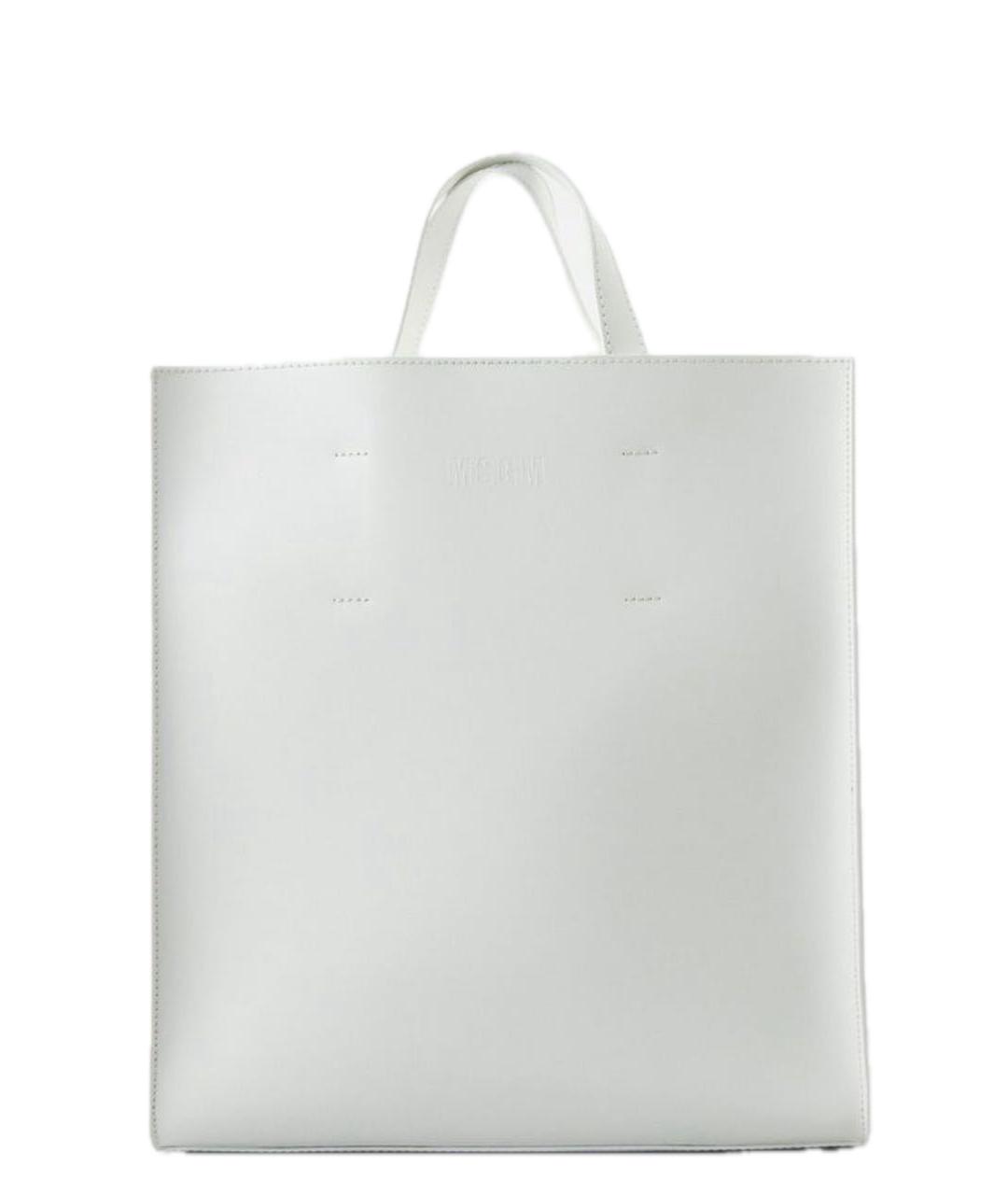 MSGM Белая сумка с короткими ручками из искусственной кожи, фото 1