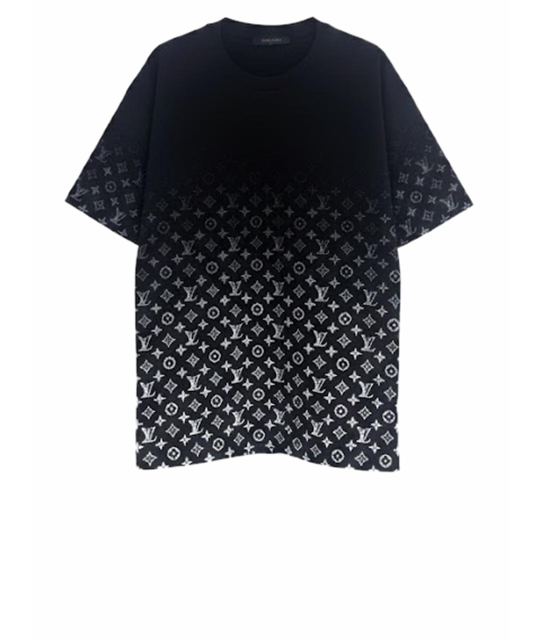 LOUIS VUITTON Черная хлопковая футболка, фото 1