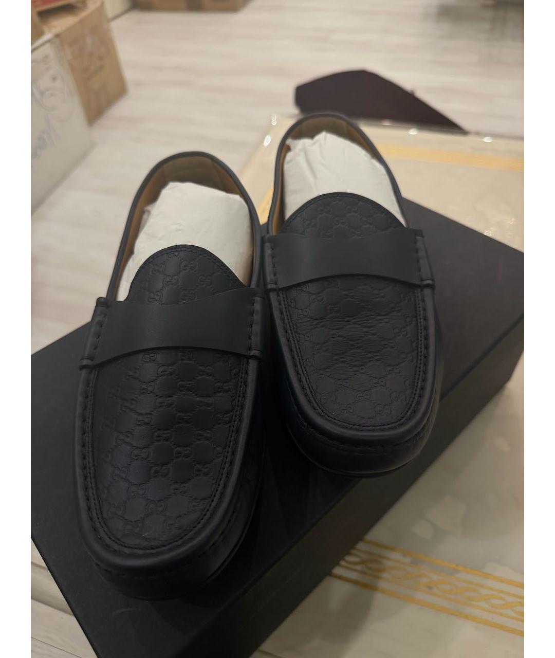 GUCCI Черные мокасины, фото 2