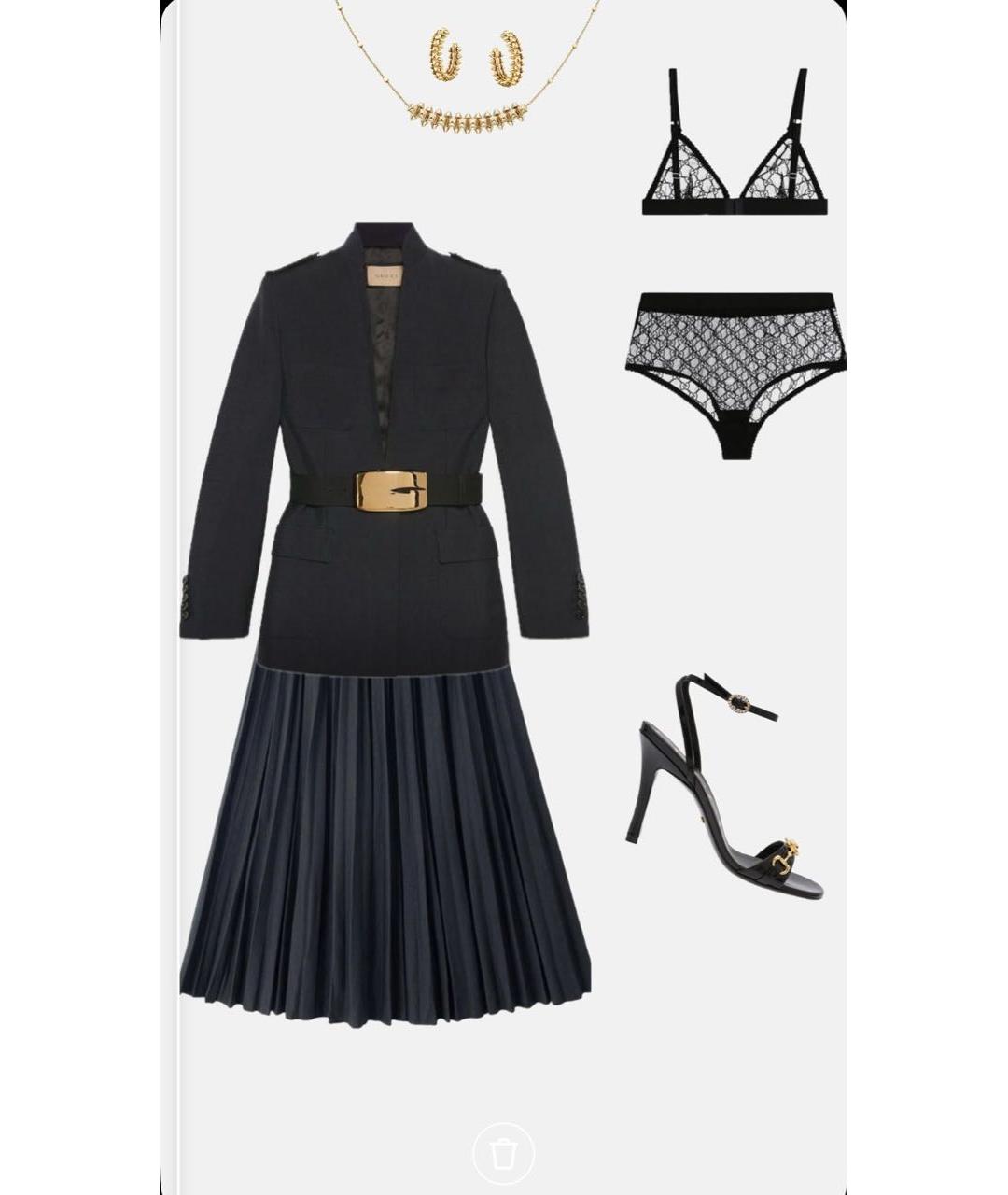 GUCCI Черный шелковый жакет/пиджак, фото 8