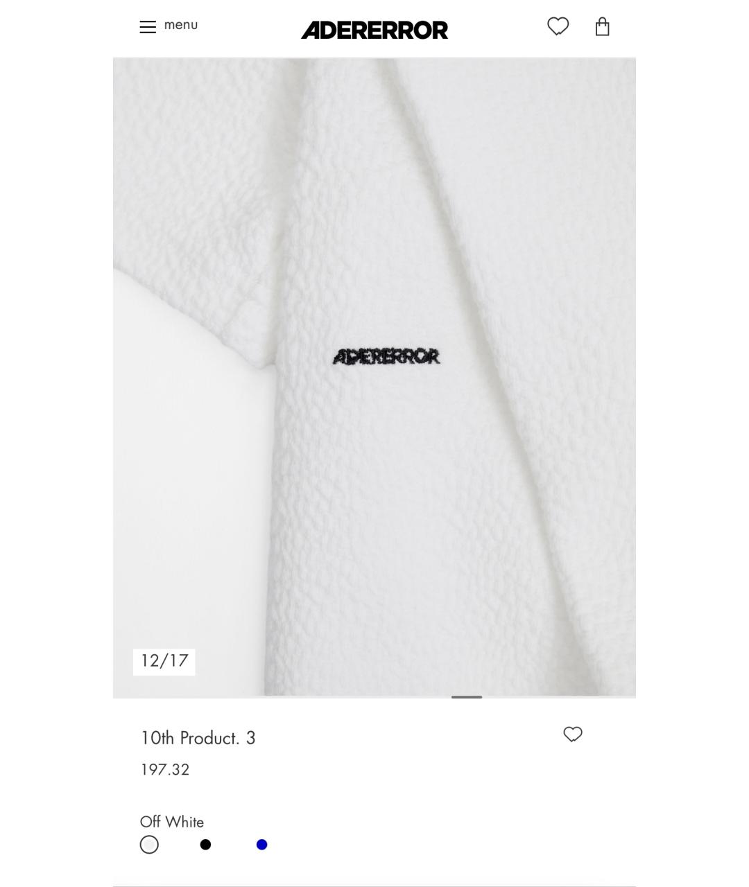 ADER ERROR Белая хлопковая футболка, фото 4