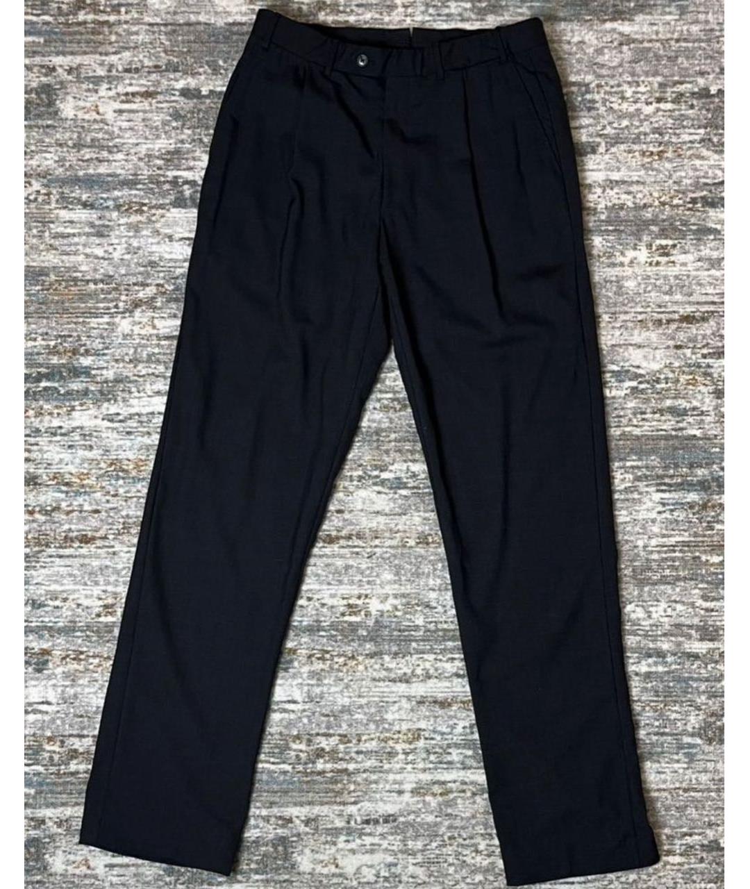 CORNELIANI Черные шерстяные классические брюки, фото 2