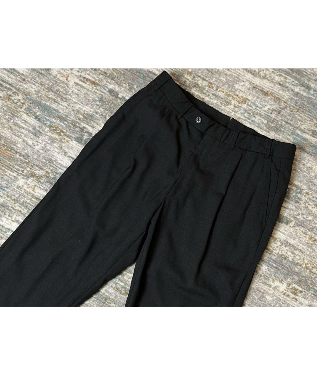 CORNELIANI Черные шерстяные классические брюки, фото 3