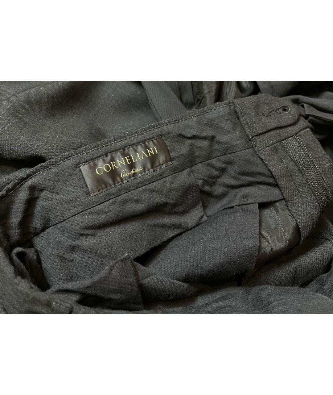 CORNELIANI Черные шерстяные классические брюки, фото 4