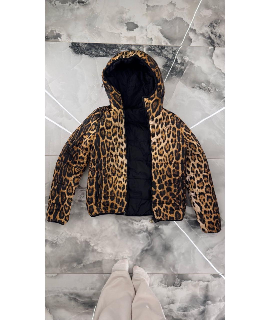 ROBERTO CAVALLI Черный полиамидовый пуховик, фото 3