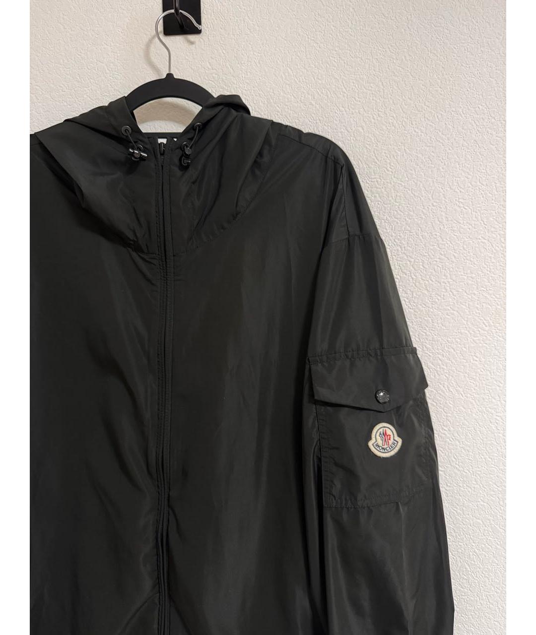 MONCLER Черная полиэстеровая куртка, фото 3