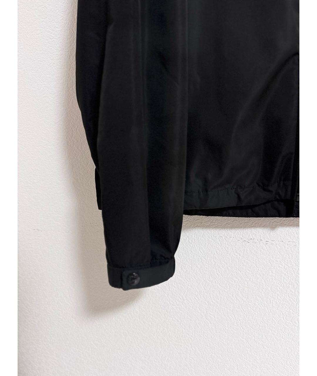 MONCLER Черная полиэстеровая куртка, фото 6