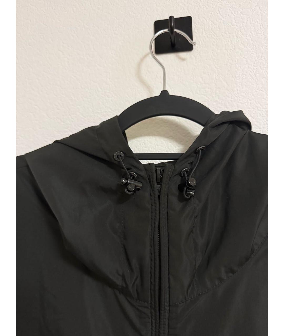 MONCLER Черная полиэстеровая куртка, фото 5