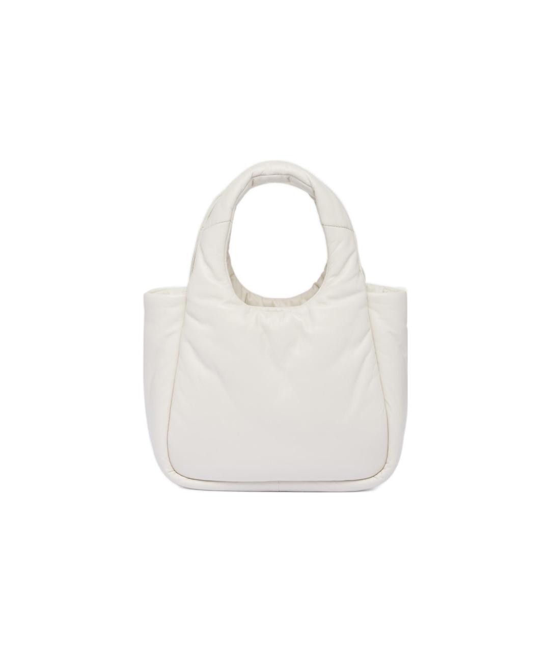 PRADA Белая кожаная сумка через плечо, фото 3