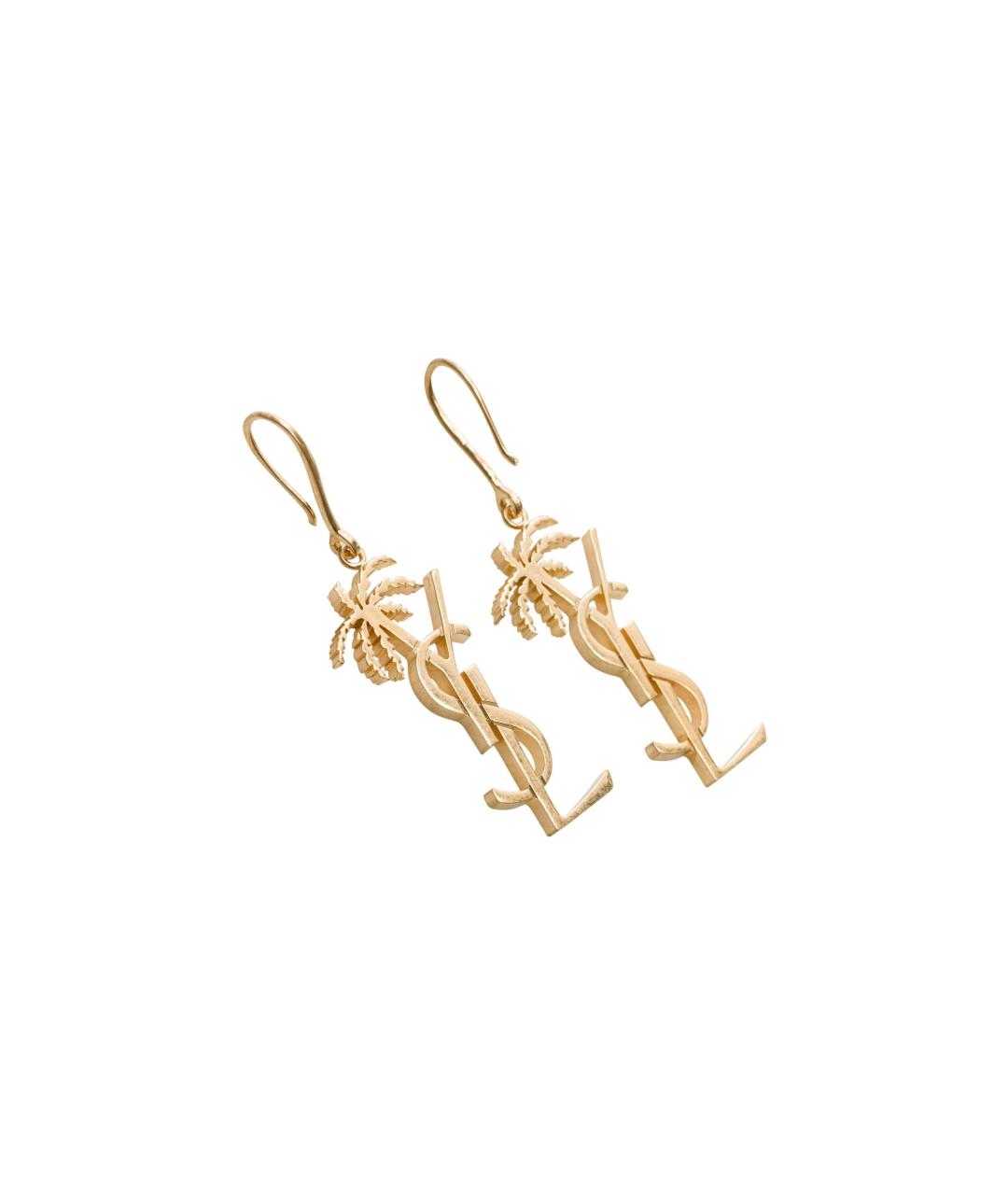 SAINT LAURENT Золотые серьги, фото 3