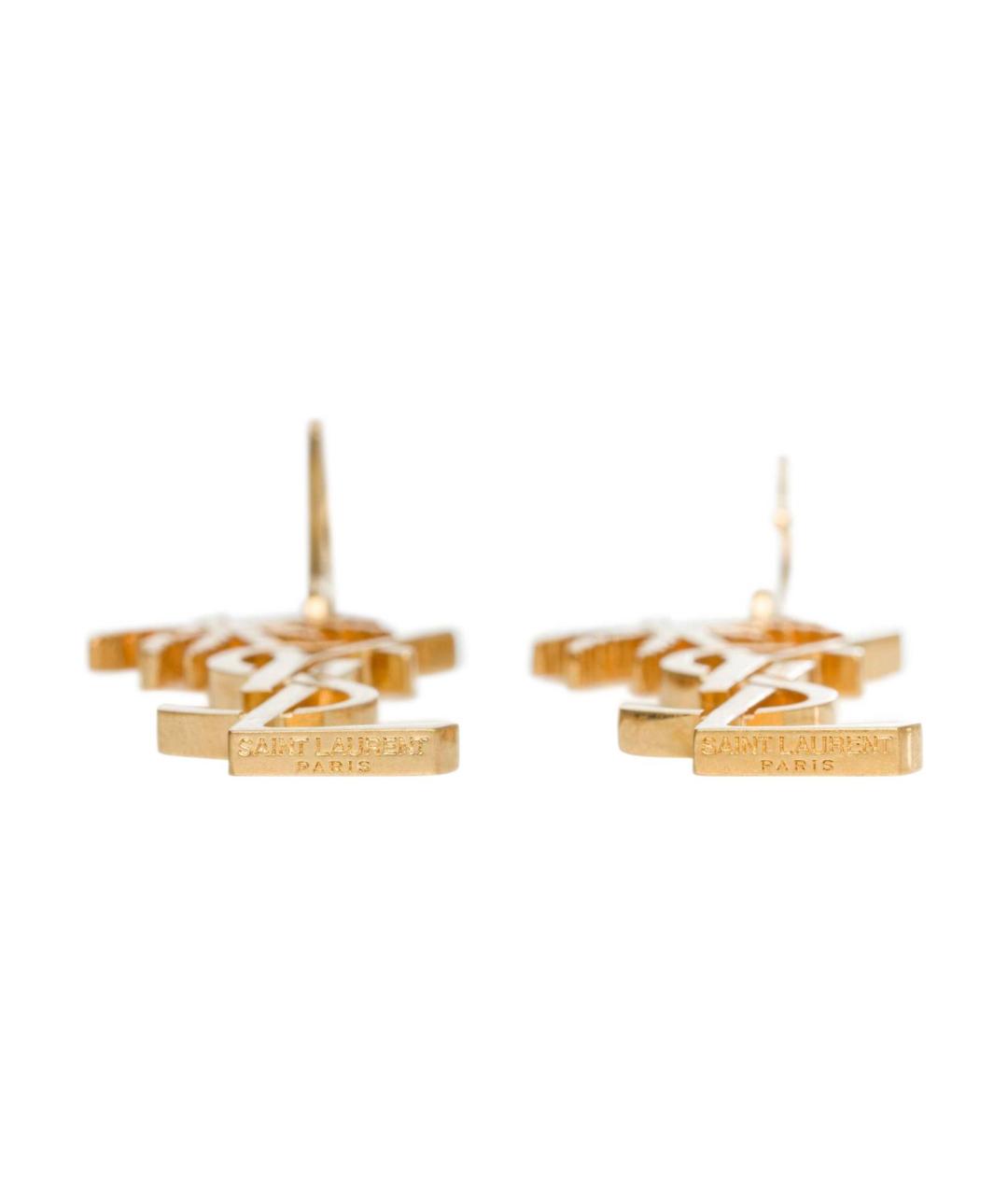 SAINT LAURENT Золотые серьги, фото 2