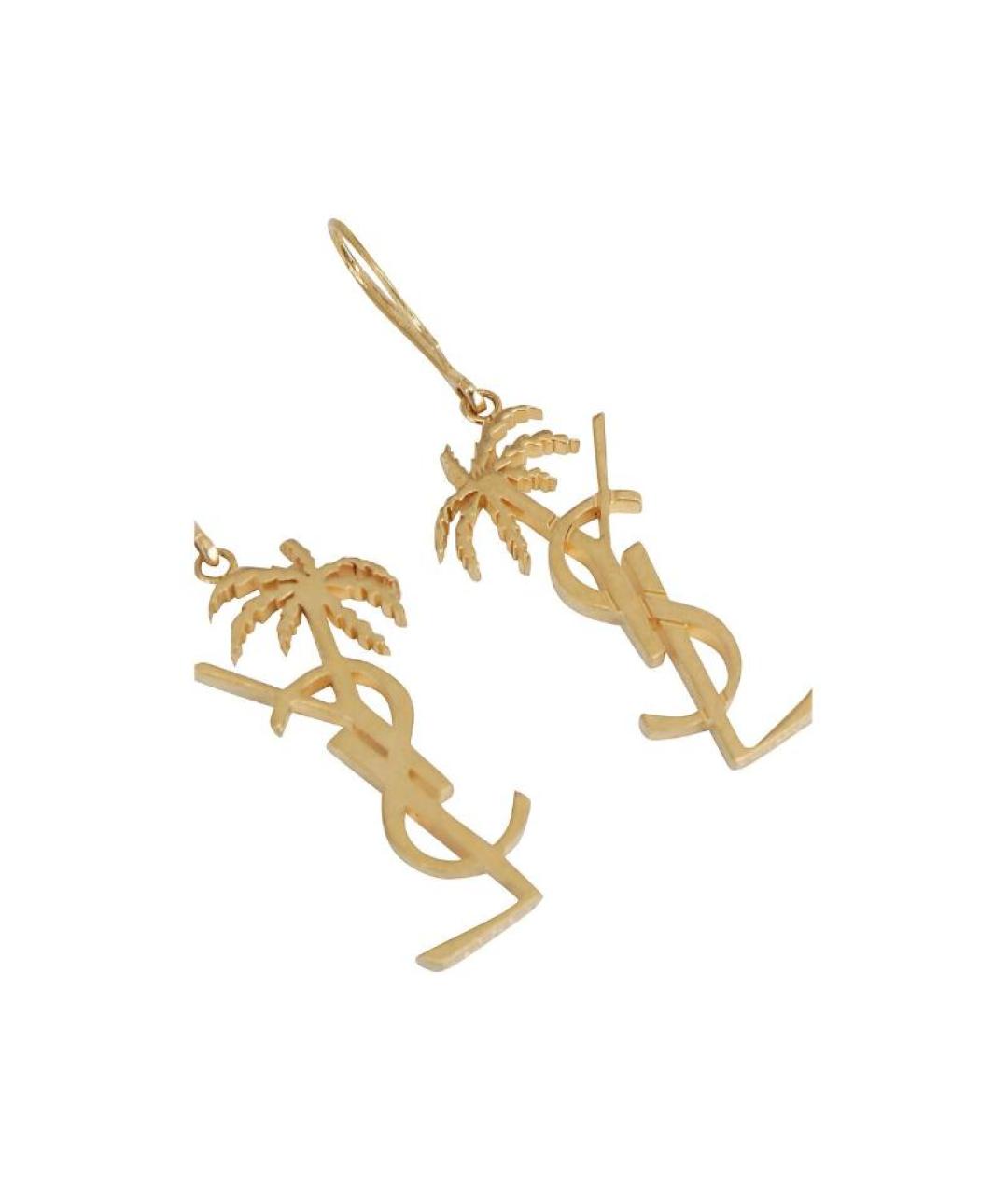 SAINT LAURENT Золотые серьги, фото 4
