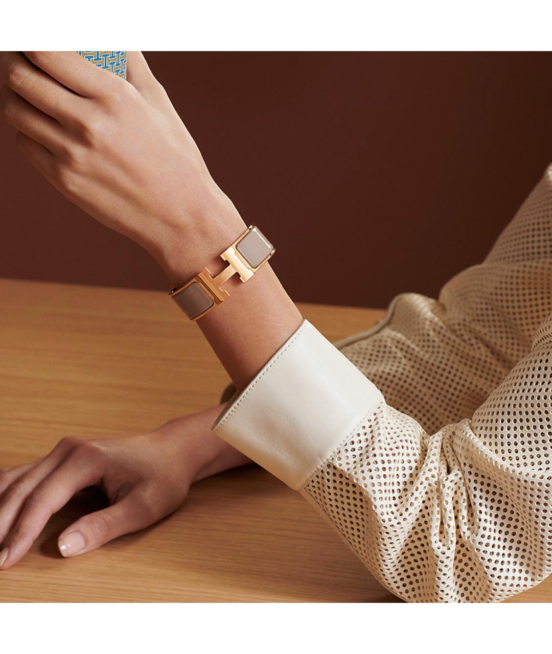 HERMES Золотой браслет, фото 2