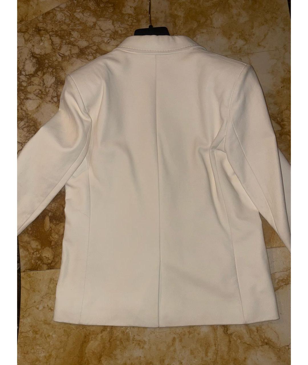HERMES Белый кожаный жакет/пиджак, фото 2