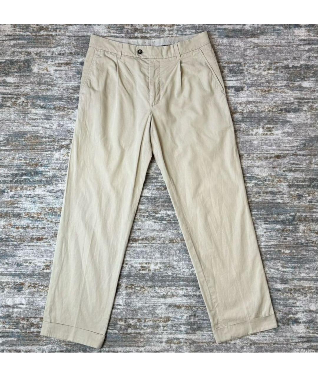 BOGNER Бежевые хлопковые повседневные брюки, фото 8