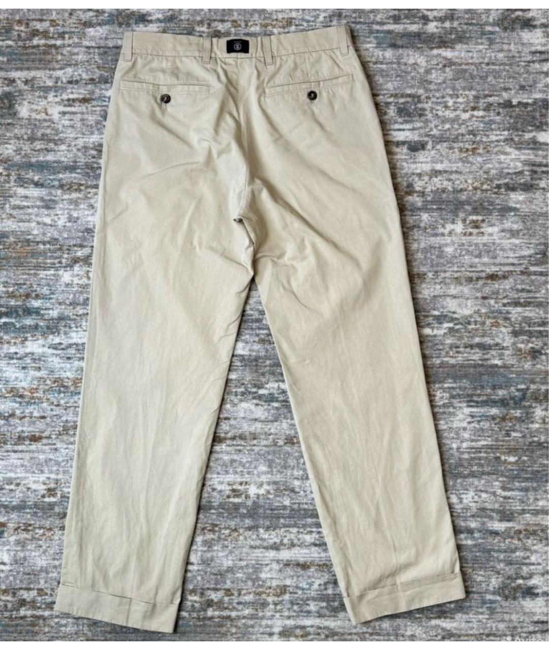 BOGNER Бежевые хлопковые повседневные брюки, фото 2
