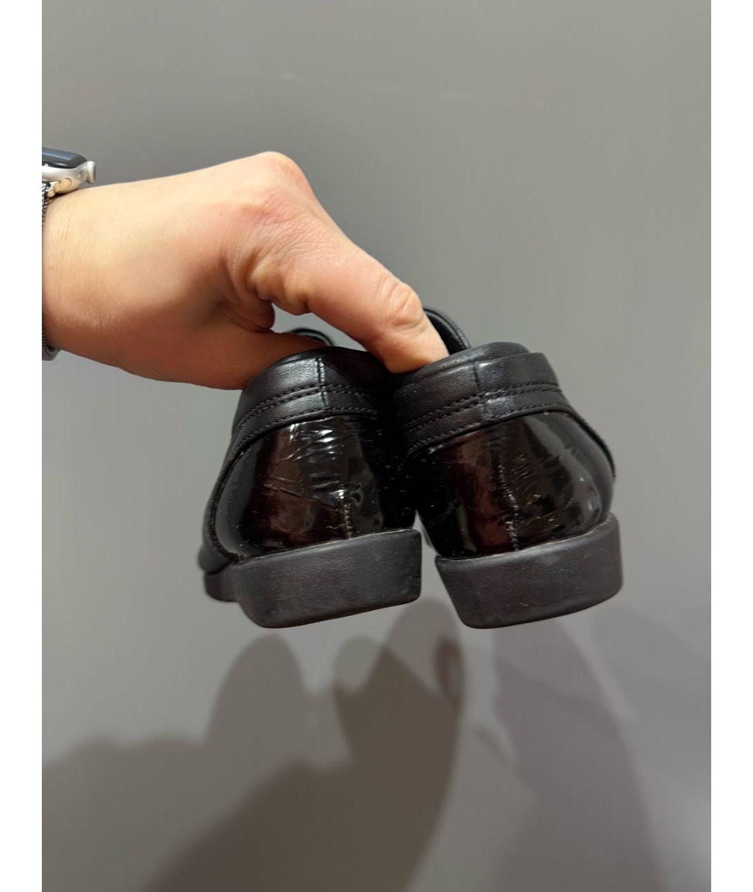 CHANEL Черные кожаные кеды, фото 3