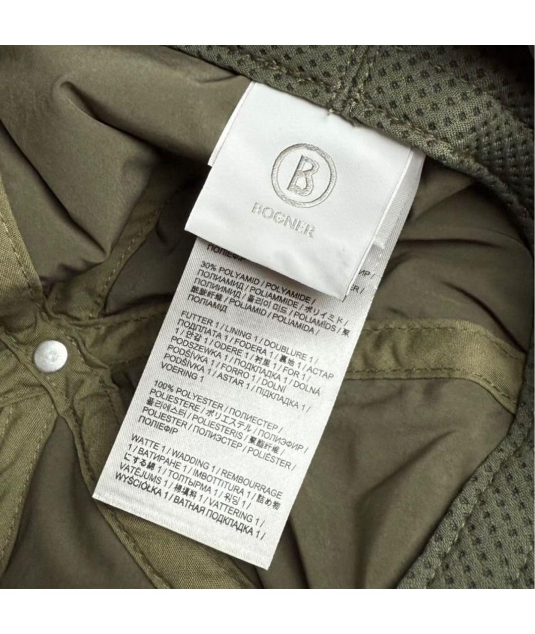 BOGNER Хаки хлопковая кепка/бейсболка, фото 5