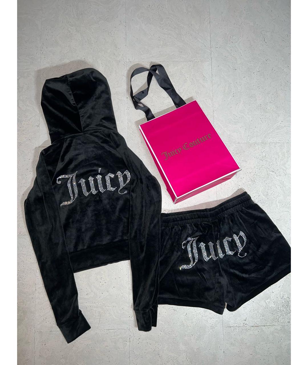 JUICY COUTURE Черный велюровый спортивные костюмы, фото 3
