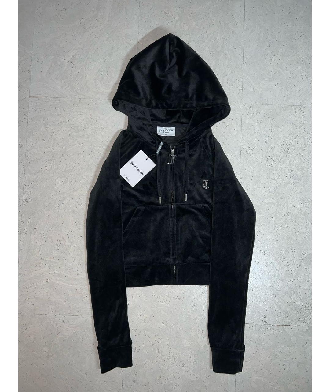 JUICY COUTURE Черный велюровый спортивные костюмы, фото 9