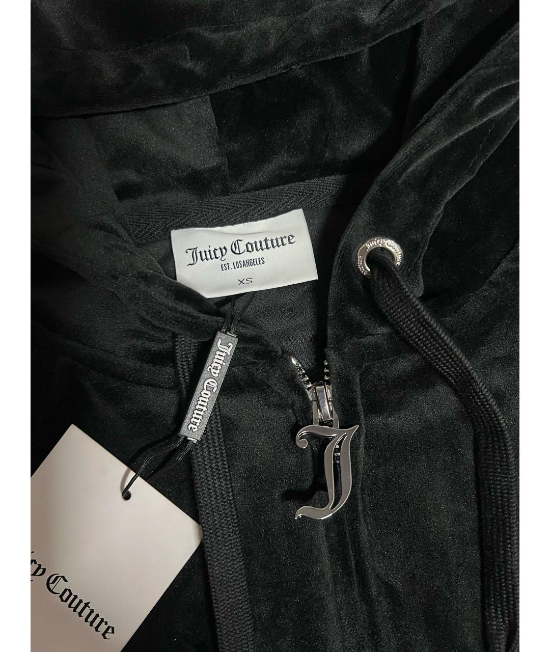 JUICY COUTURE Черный велюровый спортивные костюмы, фото 6