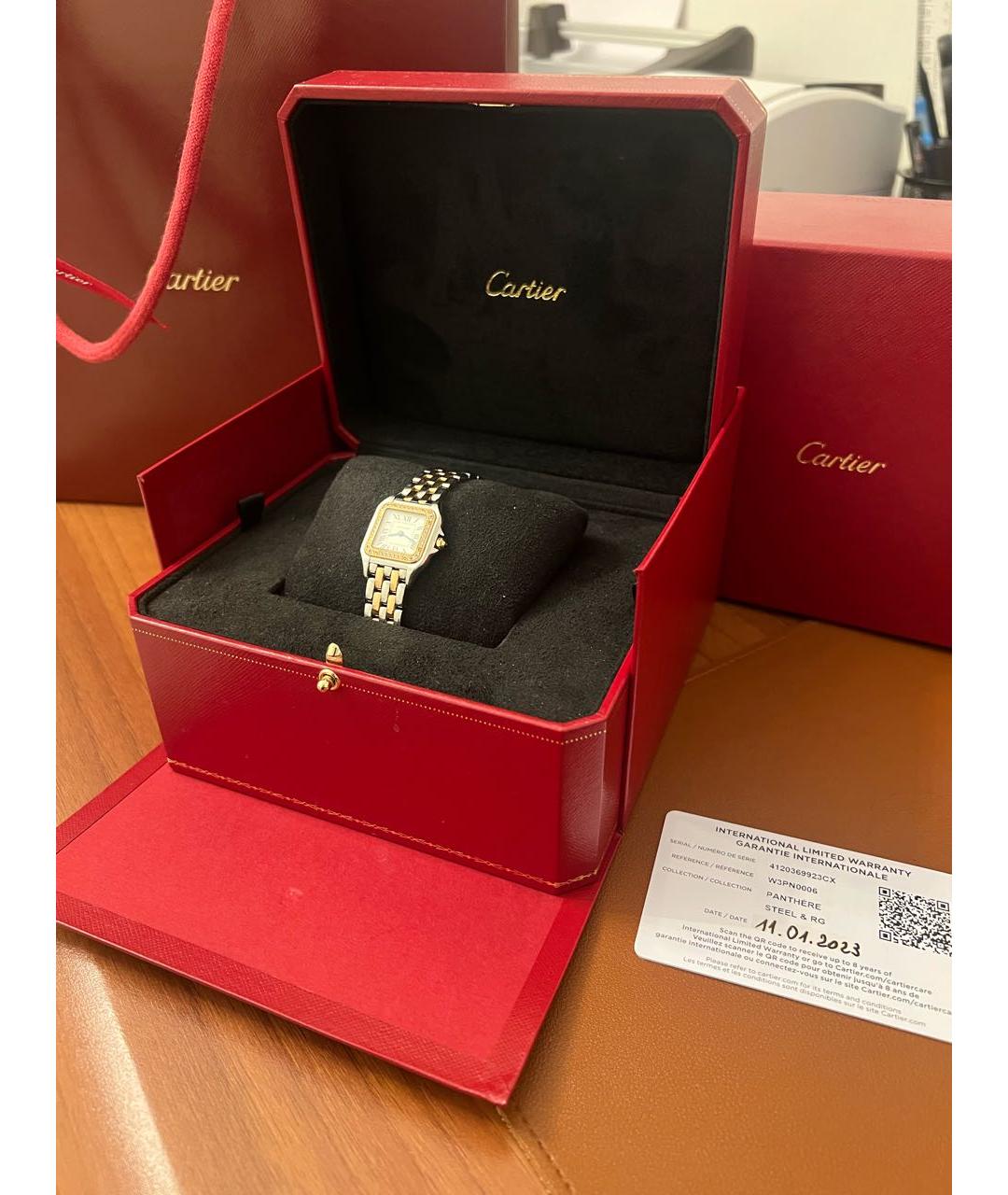 CARTIER Золотые часы из розового золота, фото 3