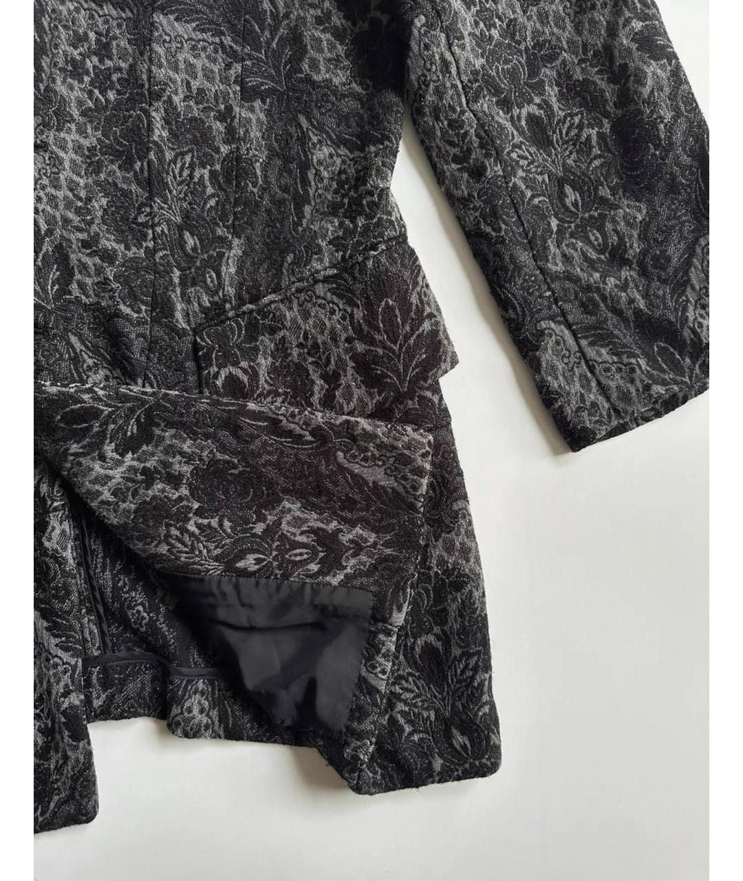 COMME DES GARÇONS Черное вискозное пальто, фото 3