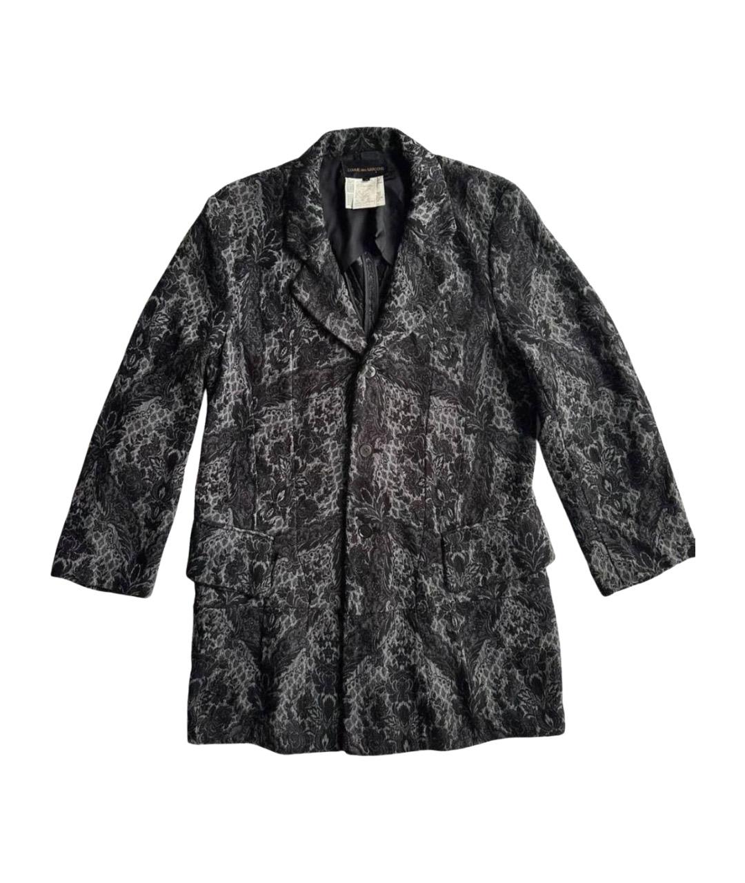 COMME DES GARÇONS Черное вискозное пальто, фото 1