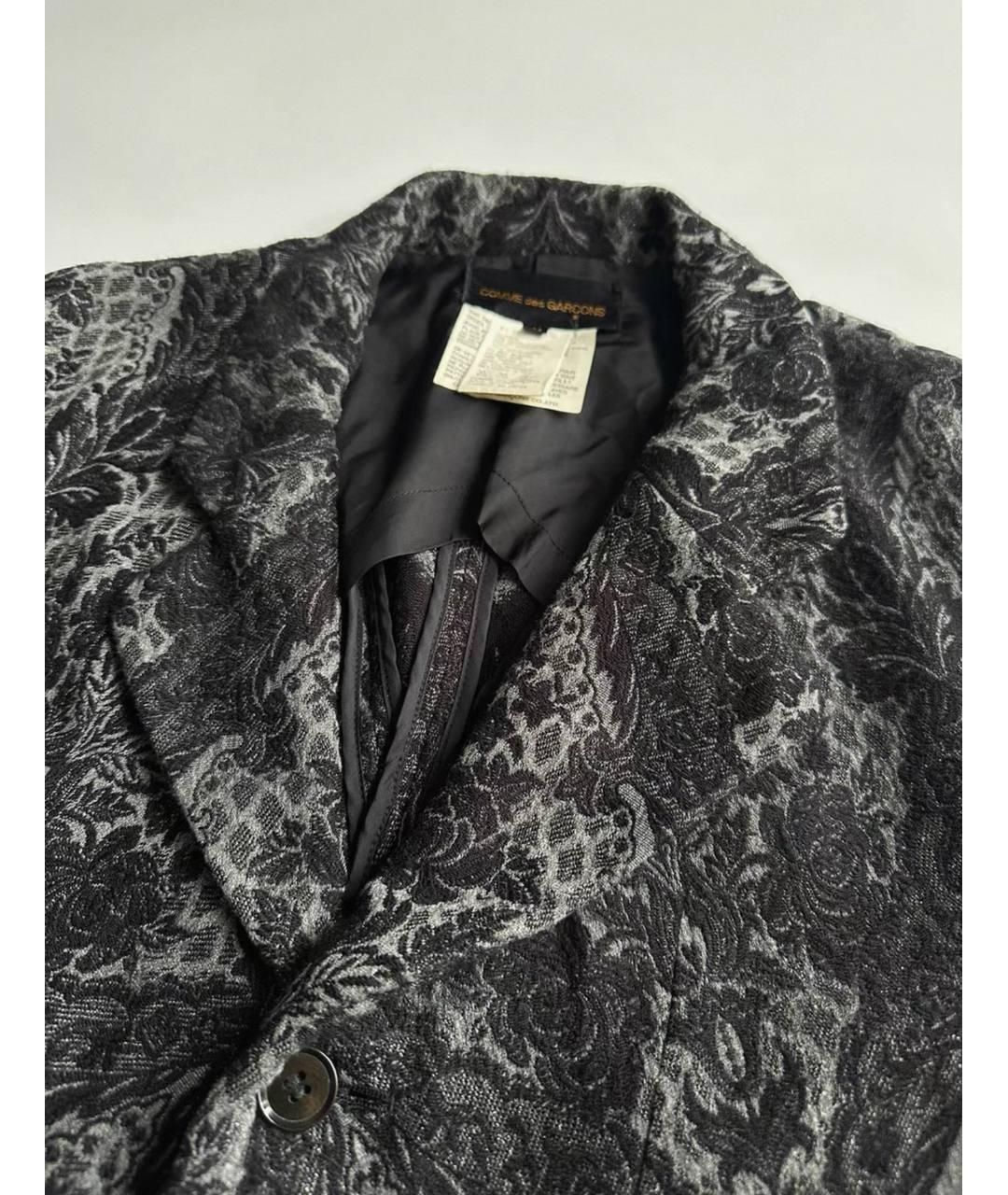 COMME DES GARÇONS Черное вискозное пальто, фото 4