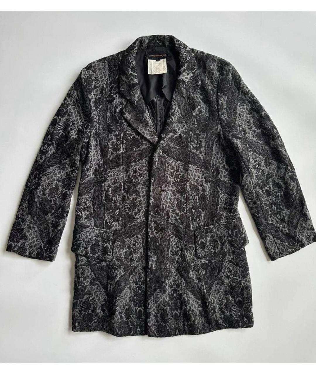 COMME DES GARÇONS Черное вискозное пальто, фото 6