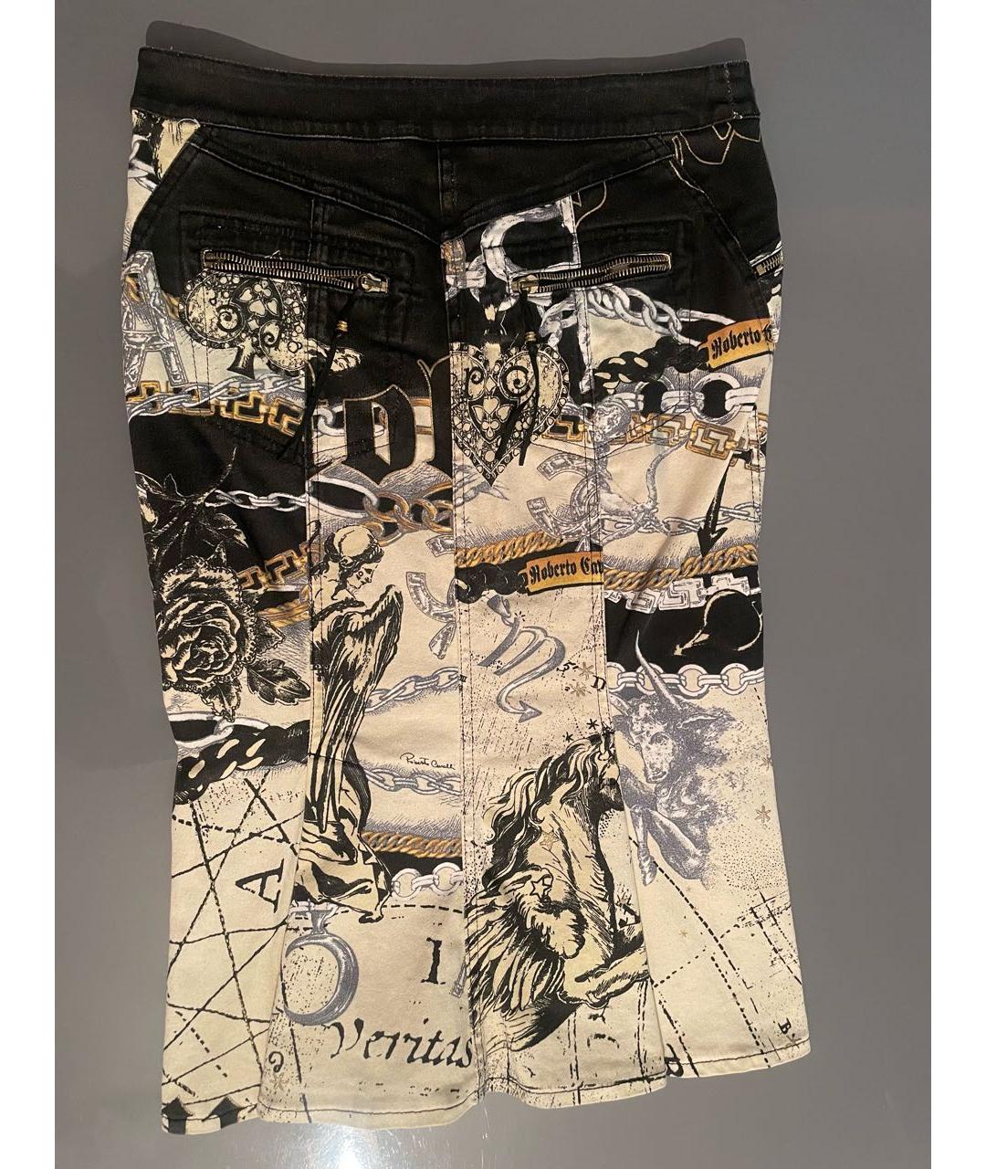 ROBERTO CAVALLI Мульти шелковый костюм с юбками, фото 4