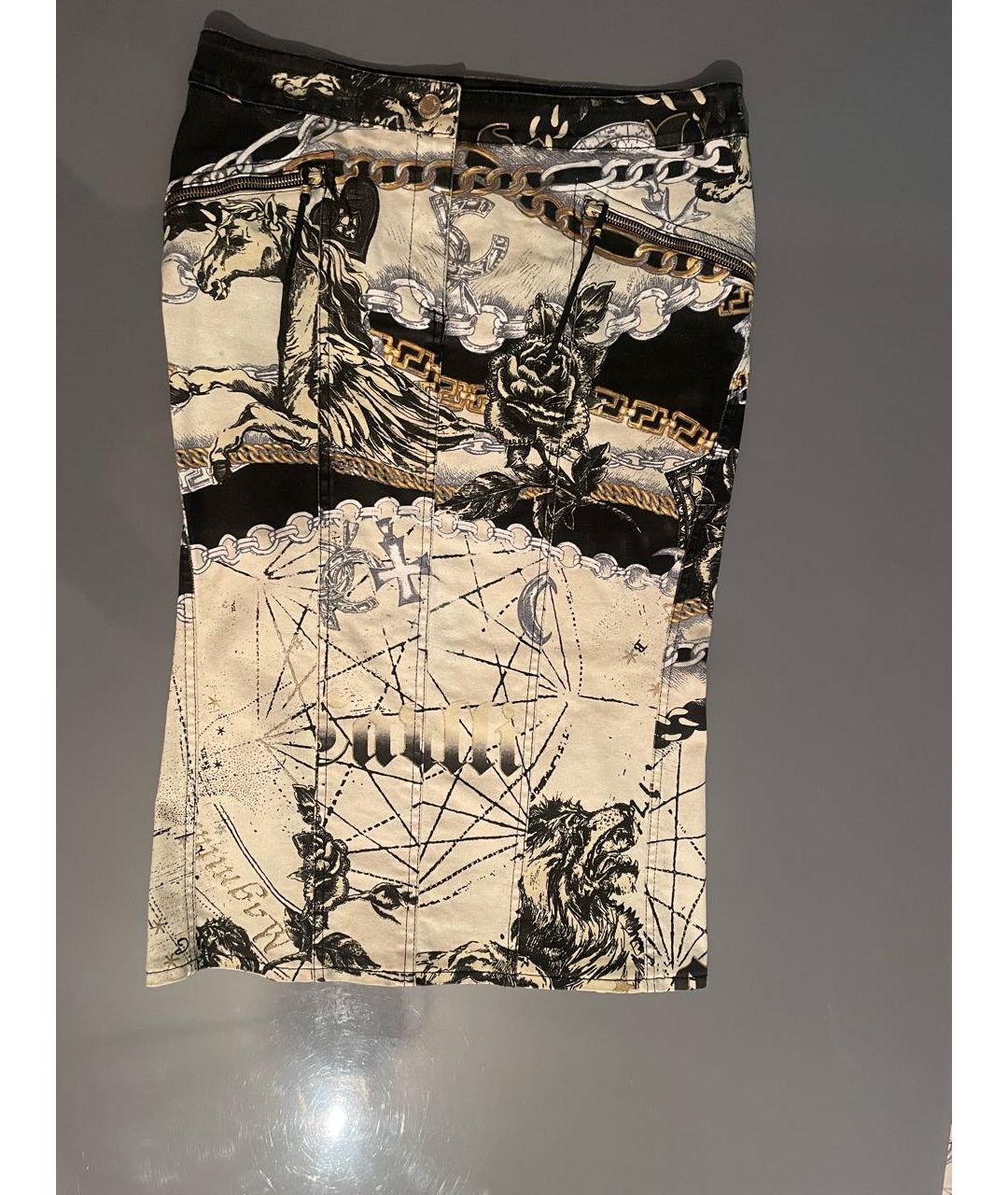 ROBERTO CAVALLI Мульти шелковый костюм с юбками, фото 2