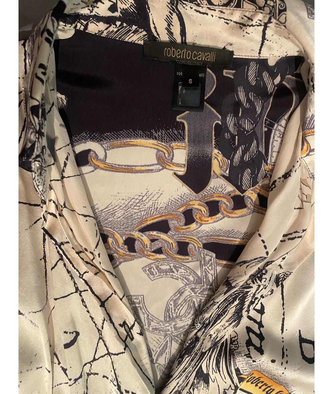 ROBERTO CAVALLI Мульти шелковый костюм с юбками, фото 3