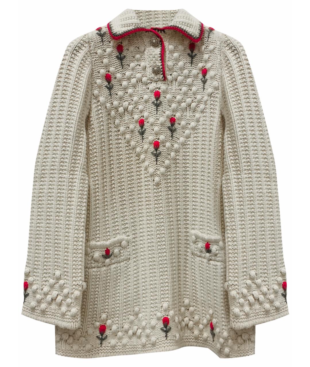 CHANEL Бежевый кашемировый джемпер / свитер, фото 1