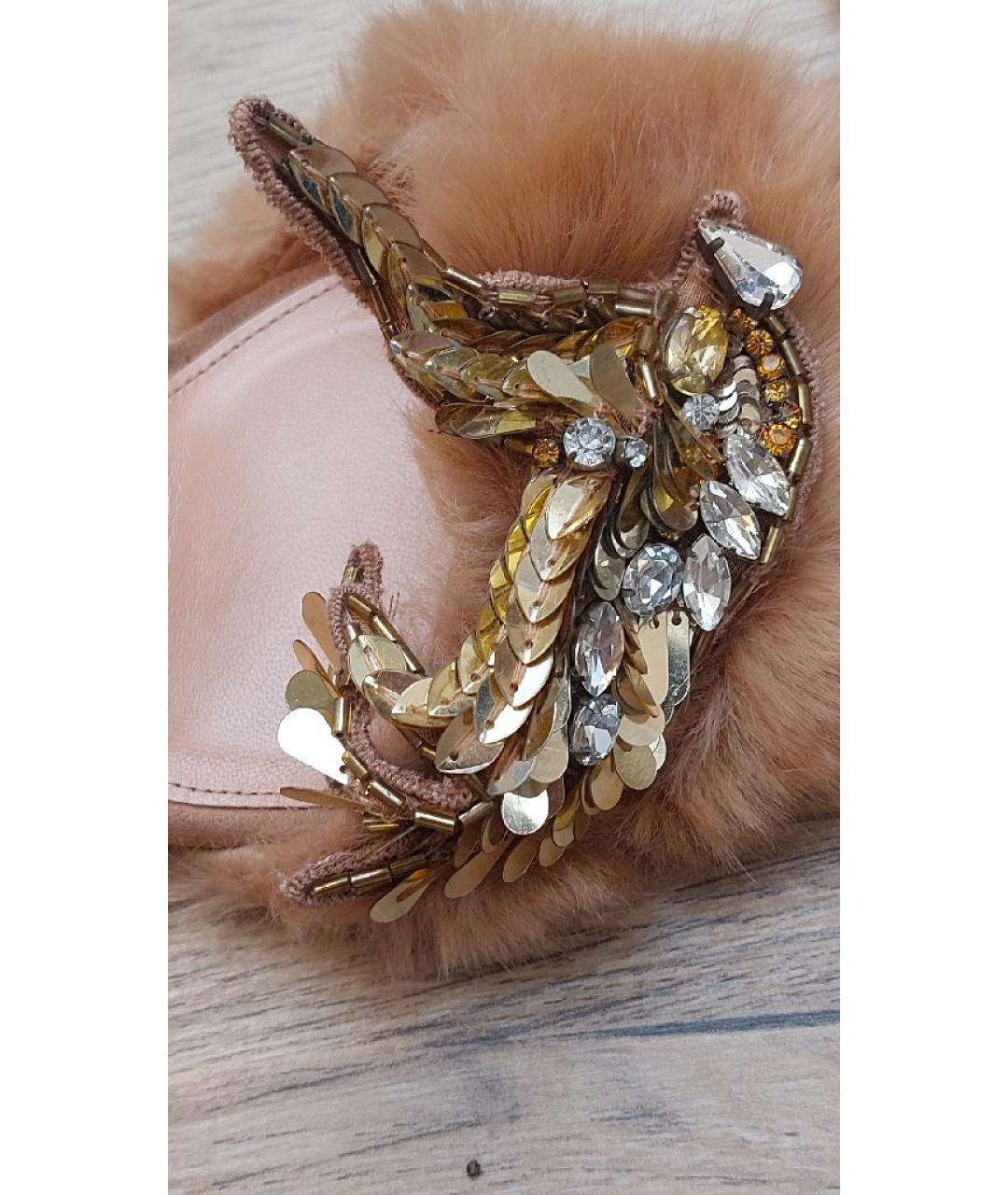 ELISABETTA FRANCHI Коралловые замшевые босоножки, фото 6