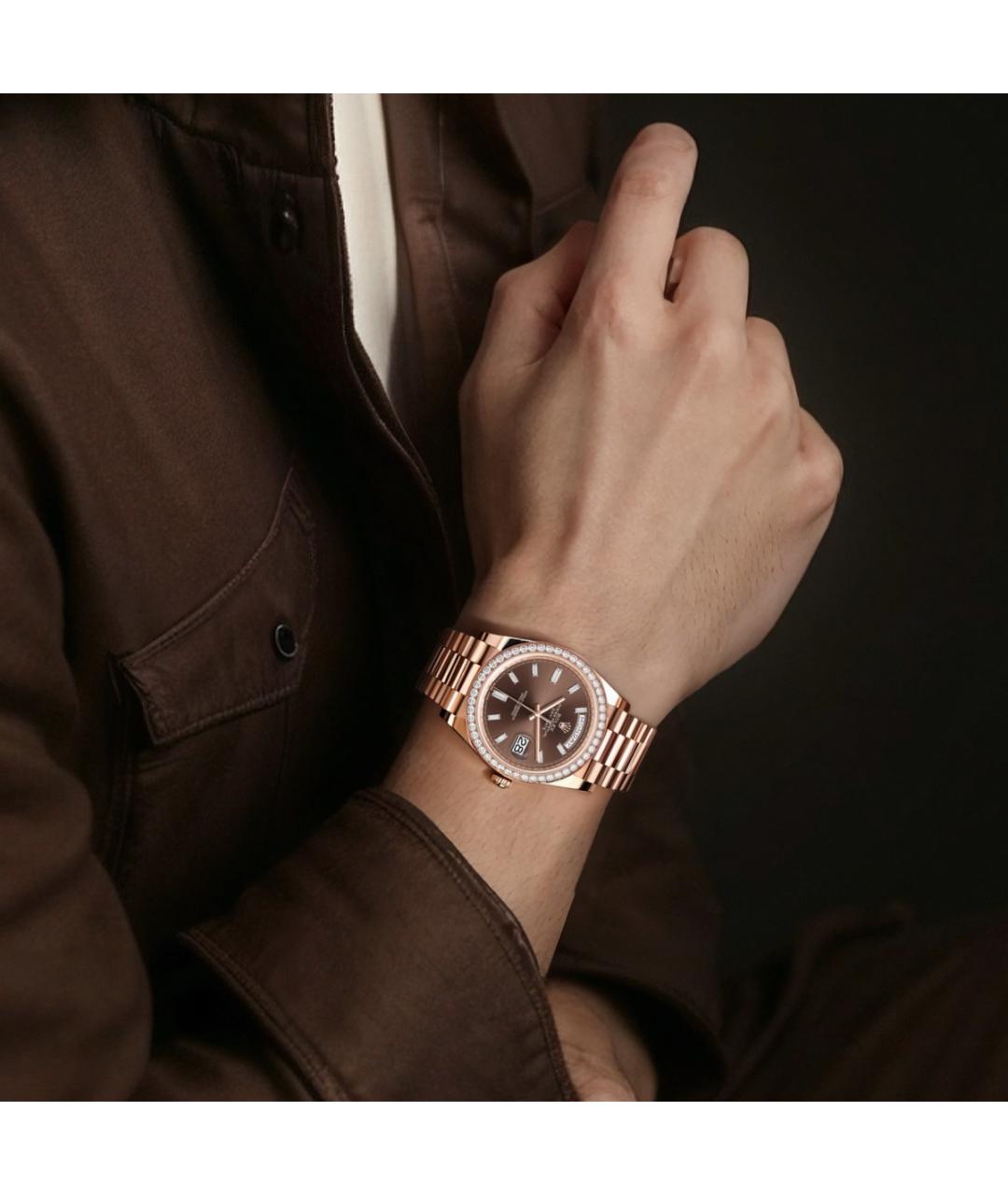 ROLEX Золотые часы, фото 5