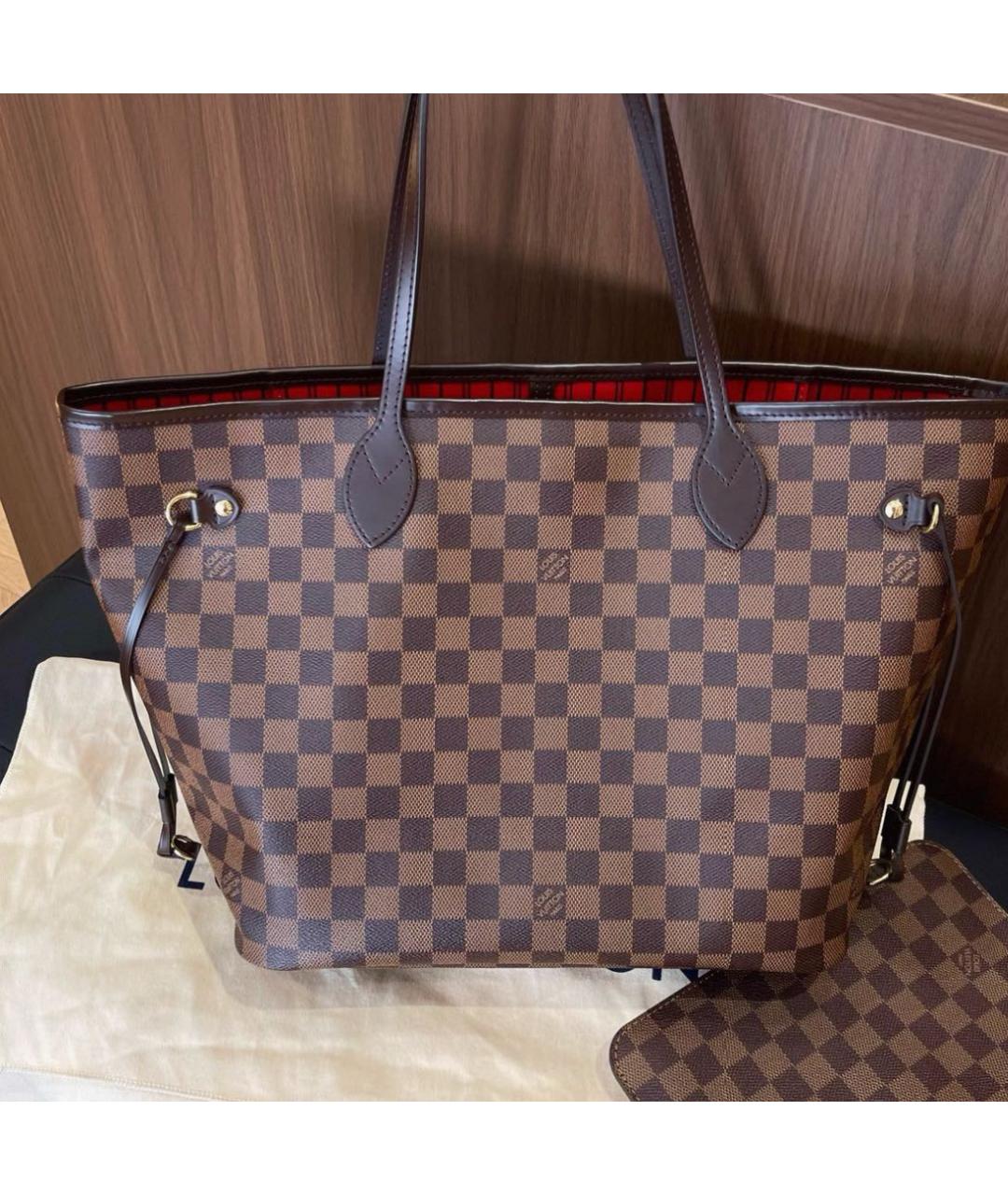 LOUIS VUITTON Коричневая сумка с короткими ручками, фото 2