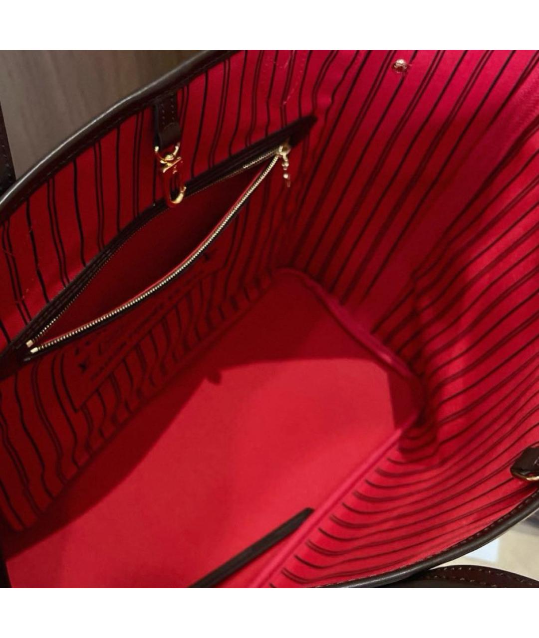 LOUIS VUITTON Коричневая сумка с короткими ручками, фото 5