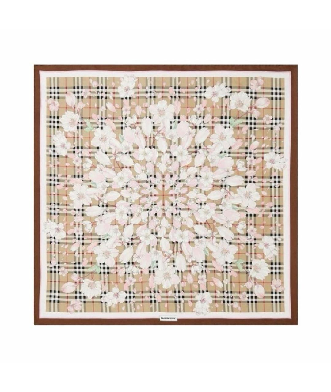 BURBERRY Мульти шелковый платок, фото 1