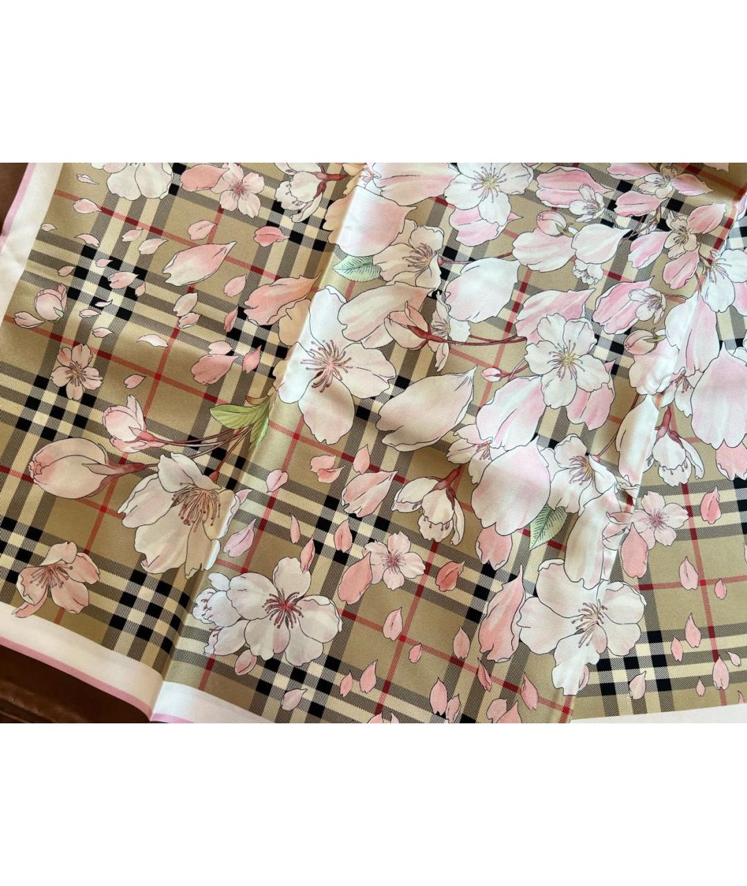 BURBERRY Мульти шелковый платок, фото 6