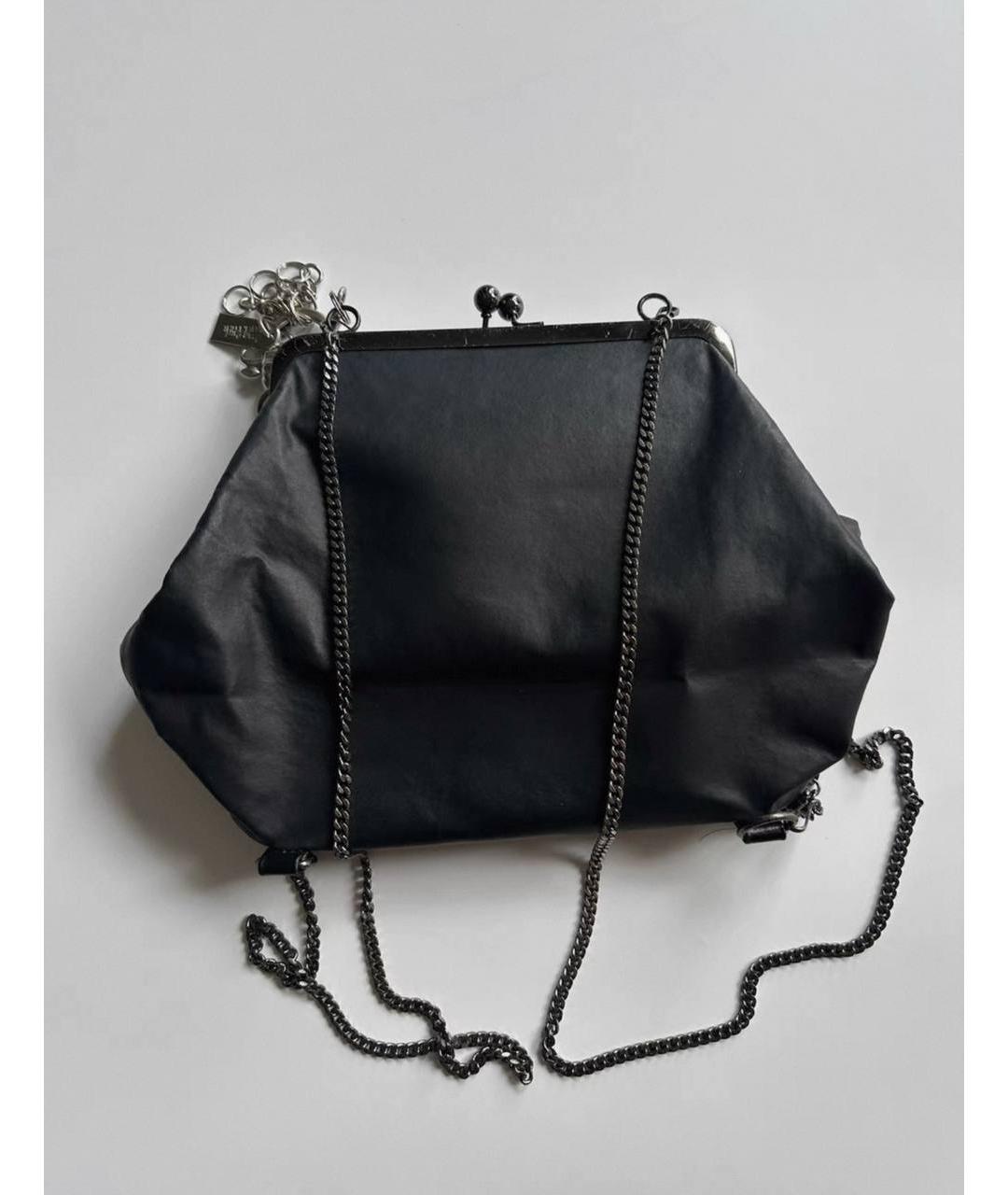 JEAN PAUL GAULTIER Черный кожаный рюкзак, фото 2