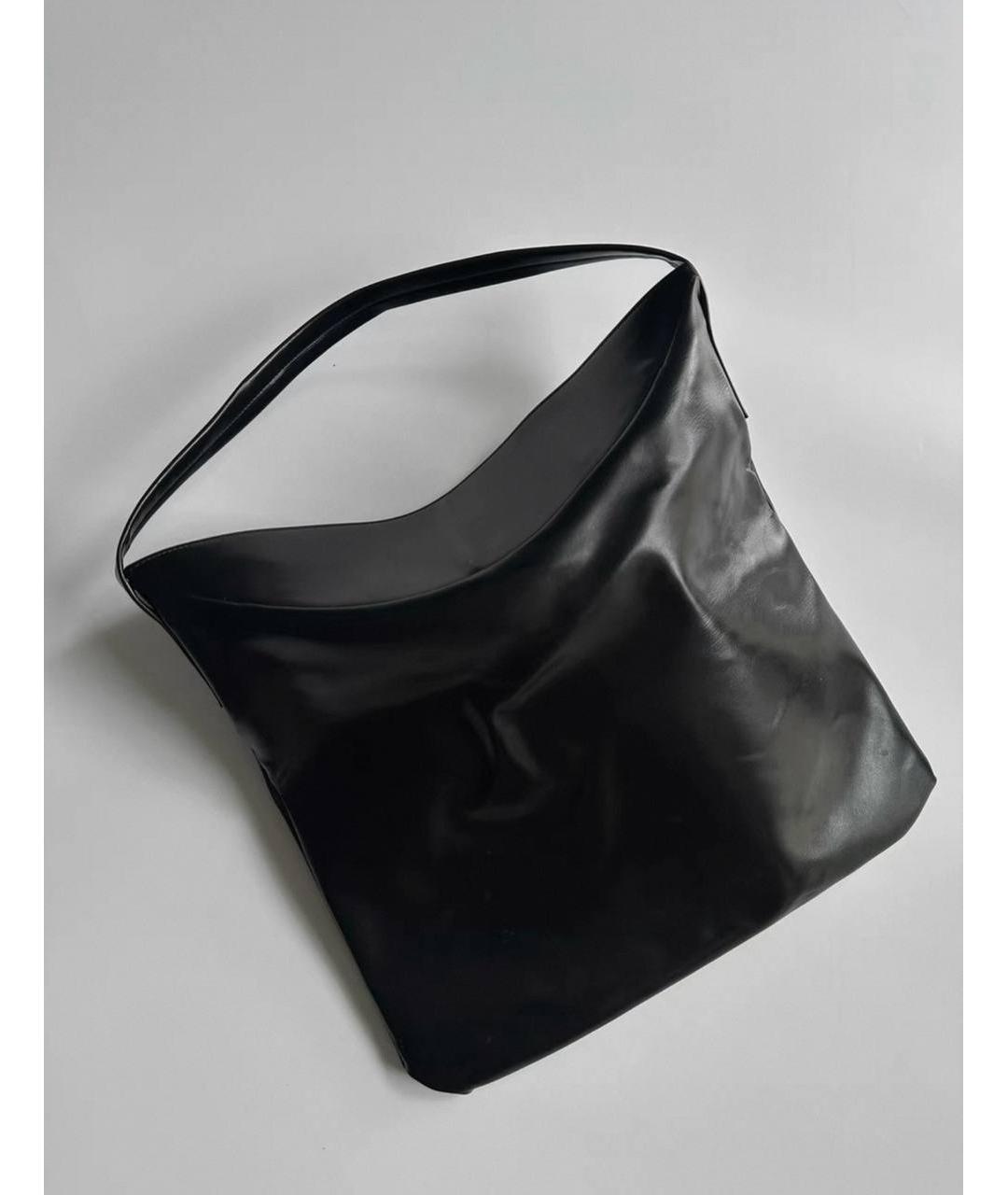 COMME DES GARÇONS Черная кожаная сумка через плечо, фото 2