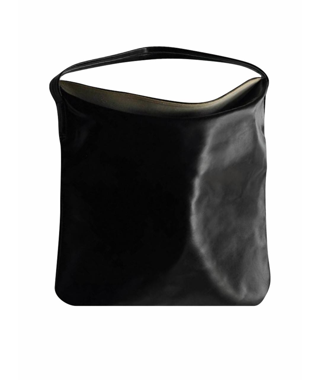 COMME DES GARÇONS Черная кожаная сумка через плечо, фото 1