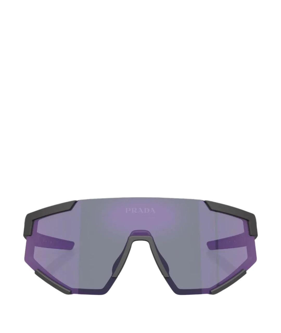 PRADA Черные пластиковые солнцезащитные очки, фото 1