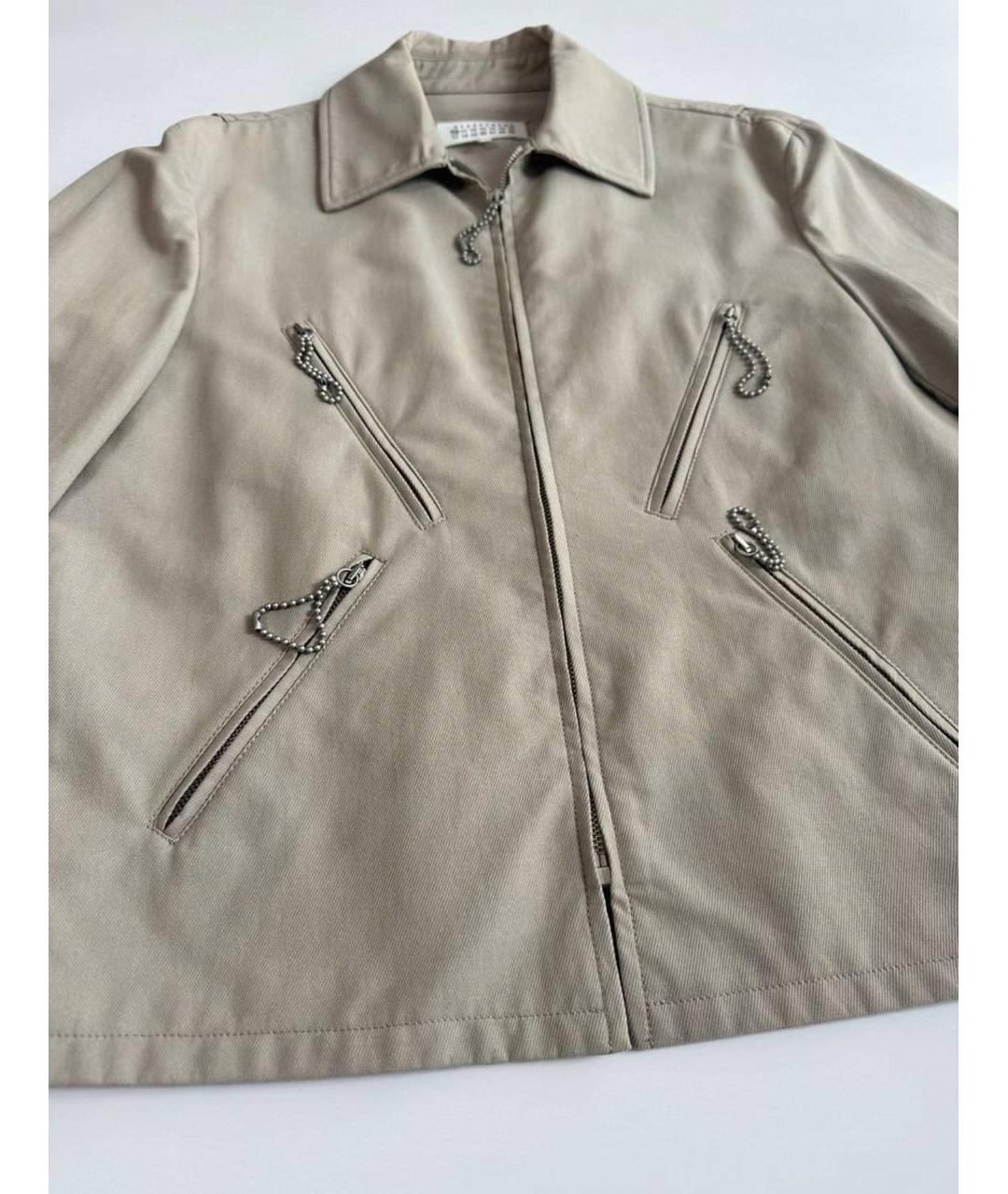 MAISON MARGIELA Бежевая хлопковая куртка, фото 2