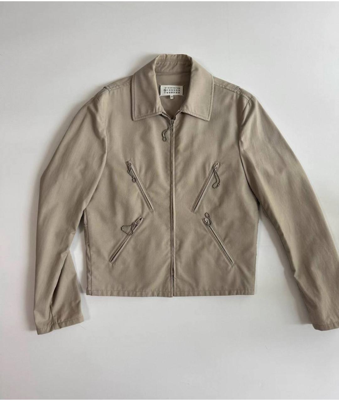 MAISON MARGIELA Бежевая хлопковая куртка, фото 6