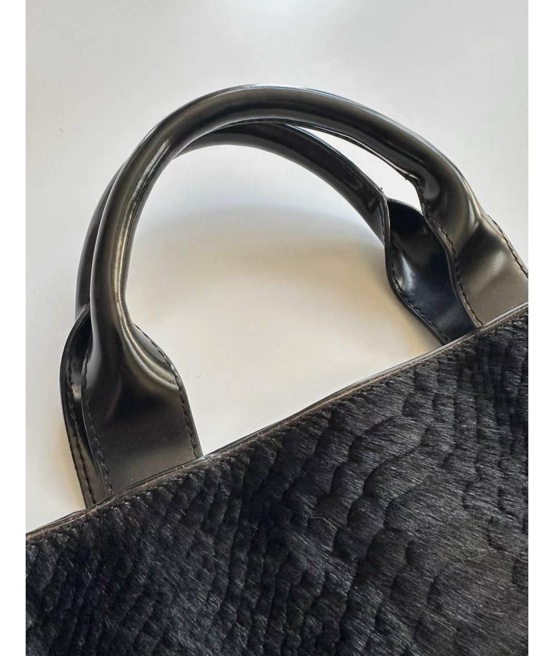 DRIES VAN NOTEN Черная кожаная сумка через плечо, фото 3