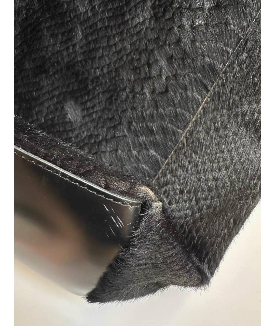 DRIES VAN NOTEN Черная кожаная сумка через плечо, фото 6