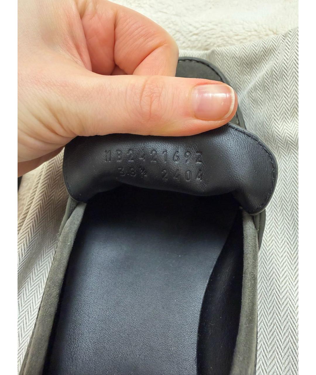 HERMES Хаки замшевые лоферы, фото 6